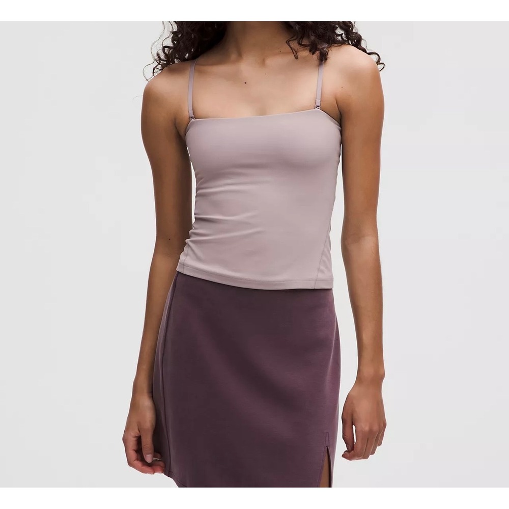 Lululemon Athletica Tank Top Women's 0 Mauve Grey Align Convertible Tube